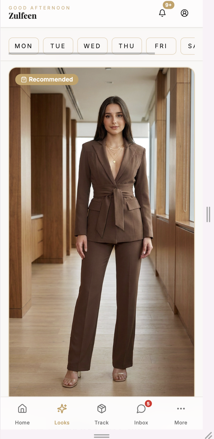 Work look from your digital lookbook