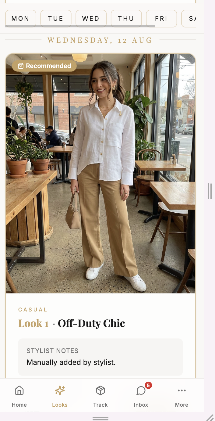Weekend look from your digital lookbook